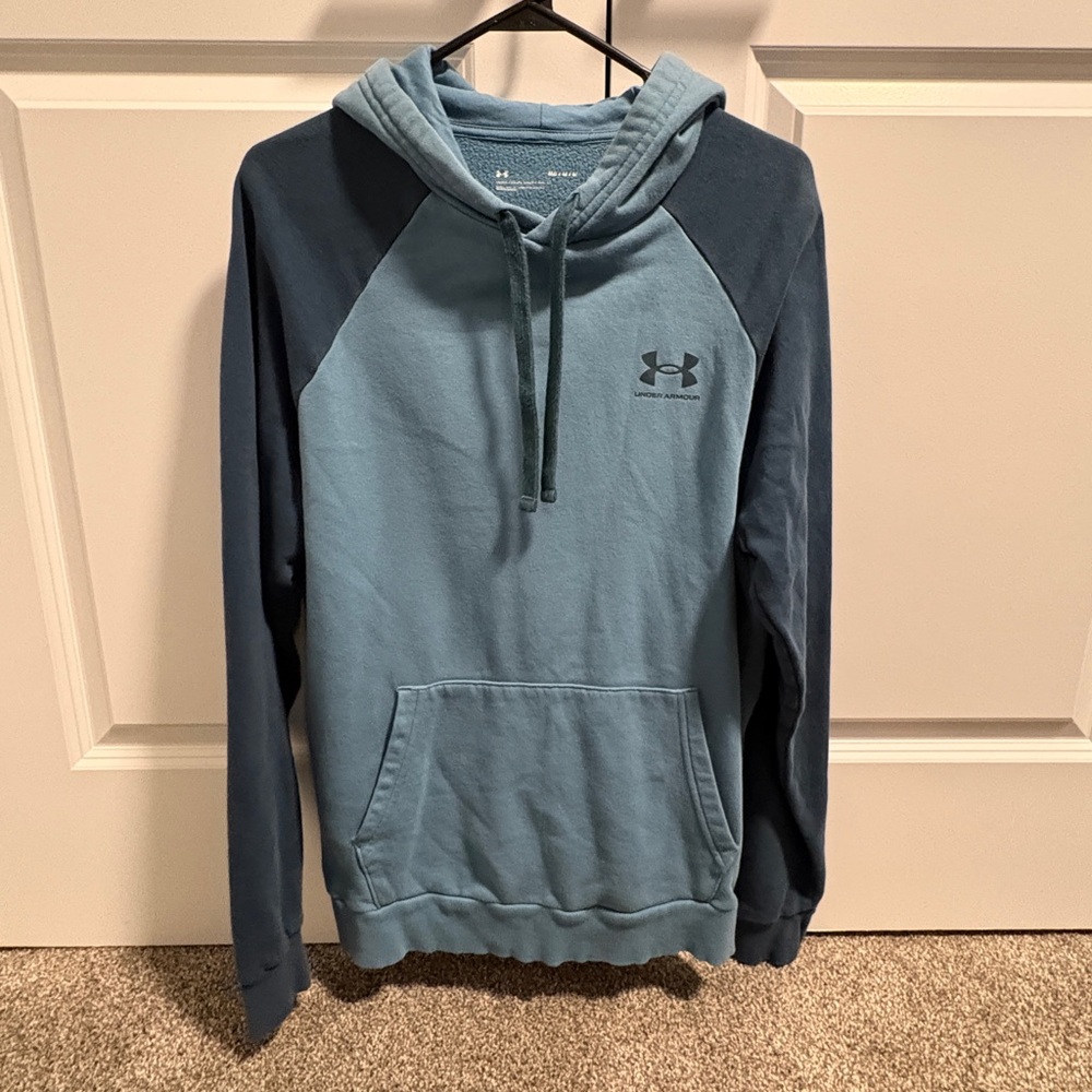 Under Armour Men's Two-Tone Blue Hoodie